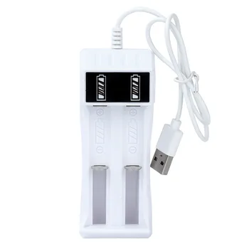 5 adet 2 Yuvası li-ion pil USB şarj aleti Akıllı Led Şarj 14500 /18650 pil şarj cihazı Evrensel Şarj Edilebilir Piller için