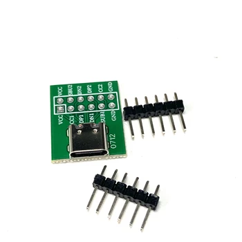 5 adet TİP-C USB pin DIP Dişi Başlık Tip B adaptör panosu Lehimlenebilir Dişi TİP C Pin Göndermek