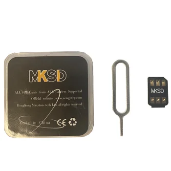 50 adet hızlı teslimat MKSD siyah V1.6 3M yapıştırıcı, 5G modunda ICCID IOS16'NIN kilidini mükemmel bir şekilde açar. İphone14 13mini 13/12/11/8/7 için X-13