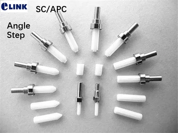 500 adet seramik SC yüksük FCAPC E2000 SC/APC fiber optik konektör flanşlı 0.8 bağlantı Açısı Adım ücretsiz kargo