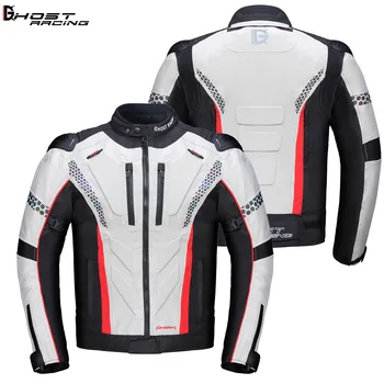5XL HAYALET yarış Motosiklet Ceket koruyucu donanım Motosiklet Sürme Moto Ceket Su Geçirmez Rüzgar Geçirmez Moto Motosiklet Takım Elbise