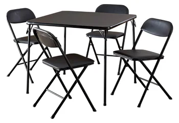 5'li Kart Masa Takımı, Siyah yemek odası masa ve sandalye takımı