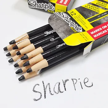 6 Adet Sharpie Kalem PEEL-OFF Çin Renkli Kalemler Işaretleyici Kağıt Rulo Metal Cam üzerinde Mum Boya Işaretleri