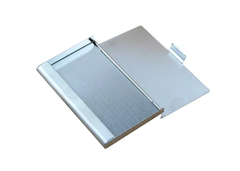 9. 3x5.7x0. 7cm İş KİMLİK kredi kartı kılıfı Metal İnce kutu tutucu Paslanmaz Çelik Cep