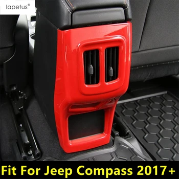 ABS Arka Kol Dayama Kutusu Hava AC çıkışı Anti Kick Paneli koruma kapağı Trim Aksesuarları İç Fit Jeep Pusula 2017 - 2021 İçin