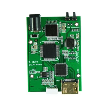 AHD41 4-İn-1 HD Video Sinyal Dönüştürücü Kurulu AHD TVI CVI CVBS Sinyal Uyumlu VGA CVBS Sinyal Dönüştürücü Kurulu