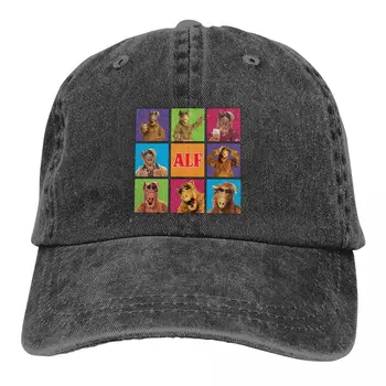 ALF Animasyon Serisi Renkli Şapka Doruğa kadın Kap Gordon Kareler Kişiselleştirilmiş Vizör Koruma Şapkaları
