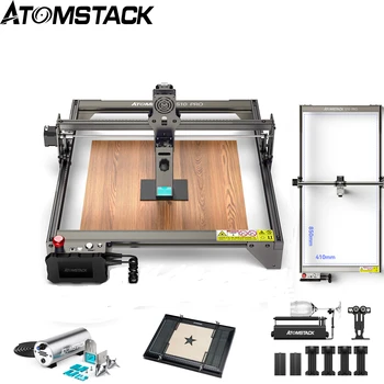 ATOMSTACK S10 PRO Lazer Oyma Makinesi CNC Göz Koruması Masaüstü DIY Lazer Markalama Kesme / Oyma 410 * 400mm S10 Seti