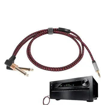 Altın Kaplama 3.5 Jack 6.5 Jack Erkek Ses Kablosu 3.5 mm İçin 6.35 mm Adaptör jak kablosu İçin Mikser Amplifikatör Oyuncu Hoparlör