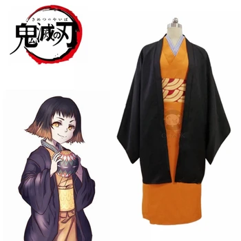 Anime iblis avcısı Kimetsu hiçbir Yaiba Susamaru Kimono Üniforma Cosplay Kostüm Cadılar Bayramı Suit Özel yapılmış Herhangi Bir Boyut