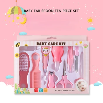 Anne ve bebek malzemeleri bebek bakımı hediye seti çocuk tırnak makası bebek kulak scooper bakımı 10 parça set