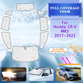 Araba Tam pencere şemsiyeleri Honda CR V CRV5 CR - V CRV MK5 2017~2022 2020 Araba Anti-UV Pencere Siperliği Güneşlik Aksesuarları Kapakları