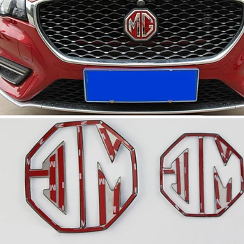 Araba logosu Ön İzgara Amblem Arka Boot Sticker Paslanmaz Çelik Takma Çıkartması MG ZS MG6 Morris Garaj Dış Aksesuarlar
