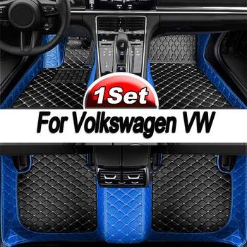 Araba paspasları Volkswagen VW Passat CC 2008 ~ 2016 kilim Seti Oto İç Parçaları Halı Pedi Lüks Deri Mat Araba Aksesuarları