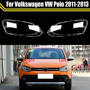 Araba Ön Far Kabuk Kapak Şeffaf Abajur Far Maskesi Lens Lambası Abajur Volkswagen VW Polo 2011 2012 2013