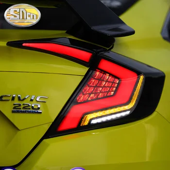 Arka Sürüş İşık + Fren + Ters + Dinamik Dönüş sinyal ışığı Araba LED Arka Lambası Kuyruk İşık Honda Civic Sedan 2016 - 2020