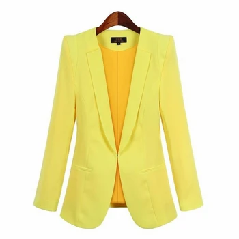 Artı Boyutu iş elbisesi Kadın Gizli Göğüslü Blazers 2022 İlkbahar Sonbahar Yeni Katı Renkler Uzun Kollu Blazer Ofis İş Elbisesi