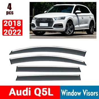 Audi İÇİN Q5L 2018-2022 Pencere Siperliği Yağmur Koruma Windows yağmur kılıfı Saptırıcı Tente Kalkanı Havalandırma Koruma Gölge Kapak Trim