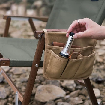 Açık Kamp Katlanır Sandalye Yan Çanta saklama çantası Taşınabilir saklama çantası