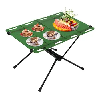 Açık Katlanır Piknik Masası Taşınabilir Alüminyum Alaşım kamp masası Hafif Katlanır Masa Barbekü ızgara Piknik