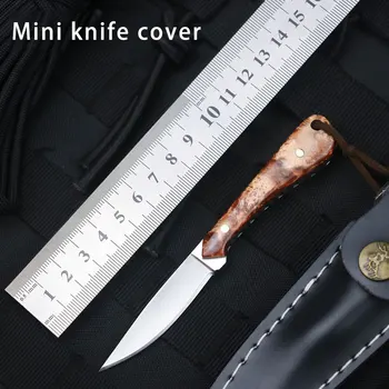 Açık Küçük Düz Meyve bıçak sapı Et Askeri Savunma Koleksiyonu Açık Hayatta Kalma Taktikleri Kişiselleştirilmiş Düz Bıçak