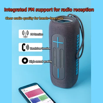 Açık Su Geçirmez Bluetooth hoparlör, Renkli Bas Bluetooth hoparlör Parlante Bluetooth Taşınabilir Ses Ev Bilgisayar Hoparlörü