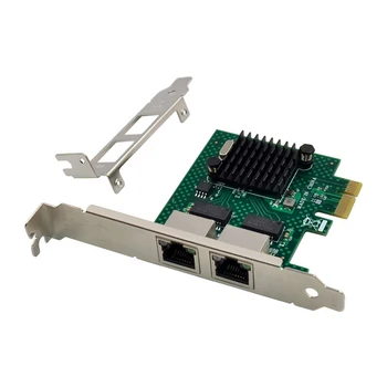 BCM5718 Gigabit Sunucu Ağ Kartı PCI Express X1 Çift Bağlantı Noktalı Ağ Adaptörü Kartı İle Uyumlu WOL PXE VLAN