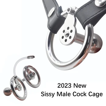 BDSM Sissy Ters İffet Kafes Negative Negatif Cock Cage Bekaret Kemeri Paslanmaz Çelik 정조대 Penis Yüzükler Yetişkin Seks Oyuncakları İçin Eşcinsel