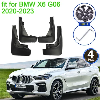 BMW için X6 G06 2020 2021 2022 2023 Çamurluk Çamurluk Çamurluklar Anti-splash Upguards Ön Arka Tekerlek 4 Adet Araba Styling Aksesuarları