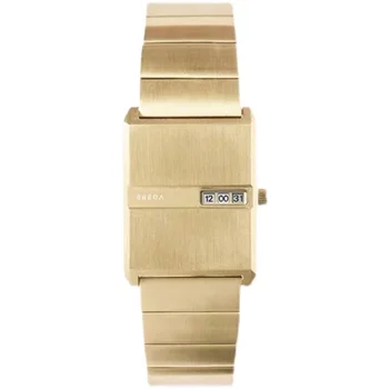 BREDEN Unisex İzle Darbe Kişiselleştirilmiş erkek saati Kare Moda Minimalist kadın saati dijital ekran quartz saat