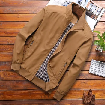 Bahar Yeni erkek Bombacı fermuarlı ceket Erkek Casual Streetwear Hip Hop Slim Fit Pilot Ceket Erkek Giyim Artı Boyutu