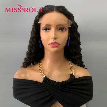 Bayan Rola 12A Sınıfı Remy Saç peruk HD Dantel 5X5 Derin Dalga Bob Peruk Brezilyalı Dantel Ön İnsan Saç Peruk Ön Koparıp Siyah