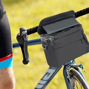 Bisiklet takım çantası Bisiklet Gidon Çantası Su Geçirmez Bisiklet Gidon Çantaları telefon tutucular ile Çok Fonksiyonlu Tasarım Açık