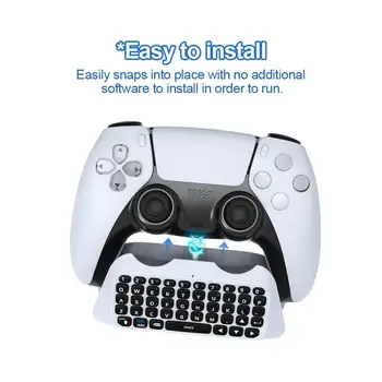 Bluetooth uyumlu Klavye Beyaz Ergonomik Tasarım Mini Gamepad Kablosuz Tuş Takımı kablosuz klavye Kullanımı Rahat