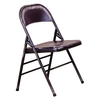 Bristow Çelik Katlanır Sandalye-2'li Set, Siyah