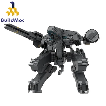 BuildMoc Metal Dişli Katı Rex Robot Yapı Taşları Set Yüksek Teknoloji Savaş Mecha Oyuncaklar Tuğla Oyuncak Çocuklar İçin Doğum Günü Noel Hediyeleri