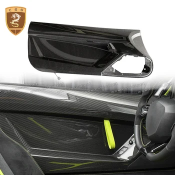 CSSCAR Kuru Karbon Fiber Aventador Araba Kapı İç Araç kapı pervazı Yeniden Yerleştirme Tipi Lamborghini LP700 LP750 SVJ Tasarım