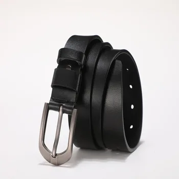 Cinturones de diseñador de lujo para hombres, Correa clásica de cuero Pu con hebilla en la cintura, correa negra para Jeans de a