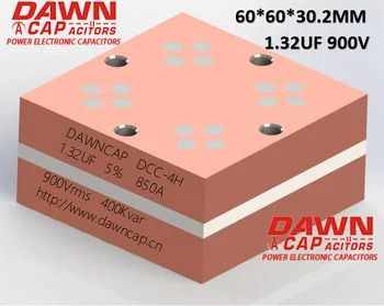 DAWNCAP DCC-4H 1.32 UF 900V 850A 400KVAR Su soğutmalı büyük akım Büyük Akım Rezonans Kondansatör