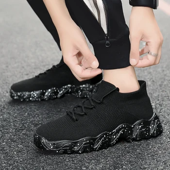 Damyuan Yaz erkek ayakkabısı rahat ayakkabılar Nefes Açık Yürüyüş Ayakkabısı Örgü Ayakkabı FashionSock Ayakkabı Loafer'lar Zapatillas Hombre
