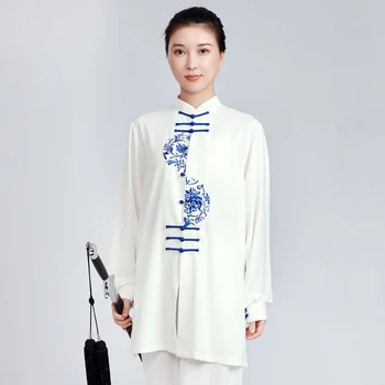 Dövüş sanatı Üniforma Tai Chi Elbise Kung Fu Elbise Wushu Giyim Kadın Kız Kun Usta 2023 Yeni Stil