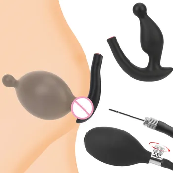 Dışarı Çıkmak şişme Anal Plug Genişletilebilir Yapay Penis Pompası anal tıkacı Dilatör prostat masajı Anüs Genişletici Dilatador Yetişkin Seks Oyuncakları
