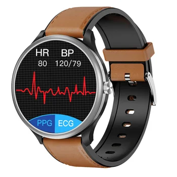 EKG PPG Kan Şekeri monitörü akıllı saat Vücut Sıcaklığı Cevap Arama Çağrı Müzik Çalma TWS Kulaklık Spor Smartwatch Erkekler