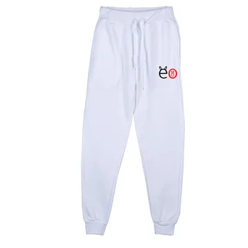 EO Sevimli Baskılı Kadın Sweatpants Uzun Pantolon Jogger Pantolon Bayan Rahat Spor Spor Katı koşu pantolonları Kadın Ter Pantolon