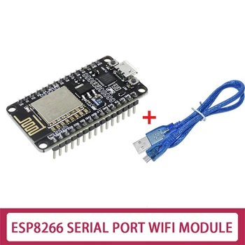 ESP8266 CP2102 Tek Çipli Kurulu + USB kablosu ESP-12E MCU ESP8266 Nodecu Lua V3 Şeylerin Internet WİFİ Geliştirme Kurulu