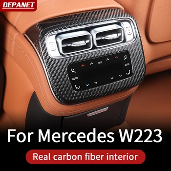 Egzoz havalandırma Mercedes w223 S serisi sınıf karbon 2023 trim kapakları mercedes w223 karbon S400 S550 480 maybach aksesuarları