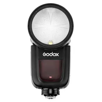 Ekipmanları Godox V1 fotoğraf stüdyosu Strobe fotoğraf flaş ışığı Speedlite ışık kameralar için