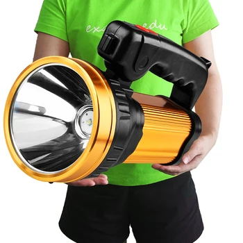 El feneri El Süper Parlak Dahili 18650 Pil Güç Bankası Taşınabilir Fenerler Torch Şarj Edilebilir XM-L T6 + COB LED Ampuller