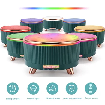 Elektrikli AROMA YAYICI ultrasonik hava nemlendirici arıtma 7 renk ışık ile ev odası için uçucu yağ difüzör sisleyici