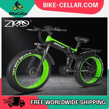 Elektrikli Bisiklet 1000W Yetişkin Dağ Bisikleti 26 İnç Kar Elektronik Bisiklet 48V Elektrikli Bisiklet 4.0 Yağ Lastik e bisiklet Katlanmış Ebike